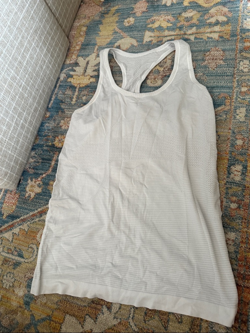 LULULEMON white Racerback Tank Top - Women - Picture 2 of 2